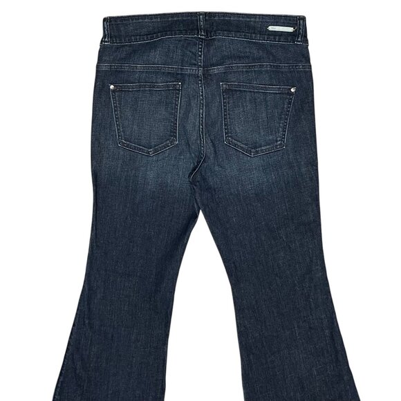 Pilcro Anthropologie Jeans Women Size 31 Flare Bootcut Dark Wash Denim Stretch - Picture 16 of 16